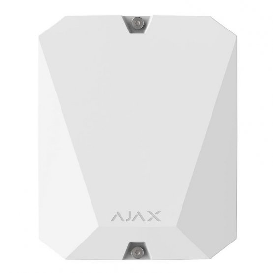 Модуль Ajax MultiTransmitter для інтеграції сторонніх провідних пристроїв в Ajax білий